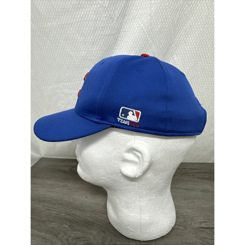 Mens Chicago Cubs Baseball Cap Blue Red Embroidered C Logo Adjustable Strap